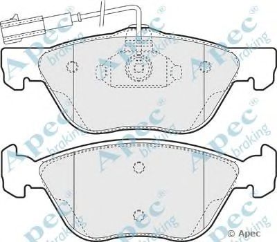 APEC BRAKING pad987 -  Комплект тормозных колодок, дисковый тормоз